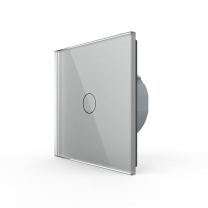 Livolo Touch-Lichtschalter für 12-24V mit Glasblende in Grau