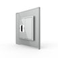 Livolo einfaches, graues HDMI-Modul mit Glasrahmen