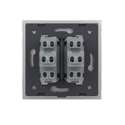 Livolo Serien-Licht-/Wechselschalter mit Glasblende in Grau