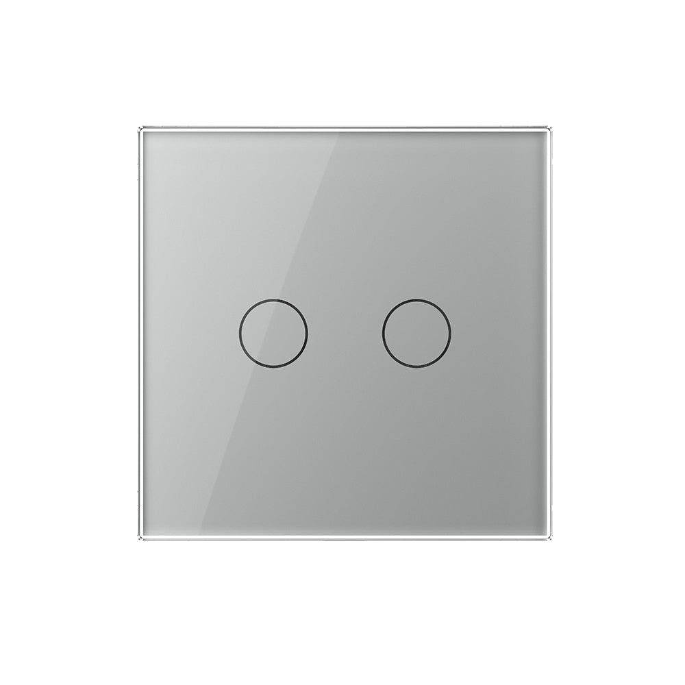 Livolo Touch-Funk-Rollladenschalter mit Glasblende in Grau