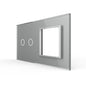 LIVOLO Glasblende für Touch Lichtschalter und Steckdose in Grau