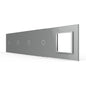 LIVOLO Glasblende für Touch Lichtschalter + Design Steckdosen in Grau