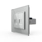 Livolo zweifaches, graues LAN-Modul Durchgang mit Glasblende