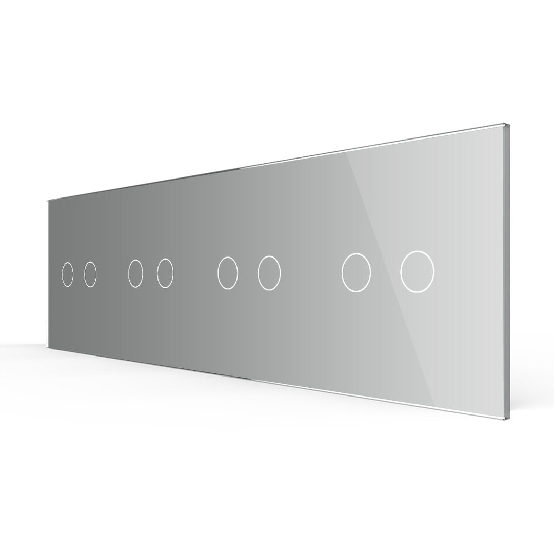 LIVOLO Glasblende für Touch Wandschalter in Grau Glas
