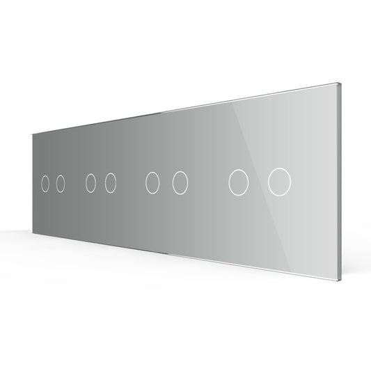 LIVOLO Glasblende für Touch Wandschalter in Grau Glas