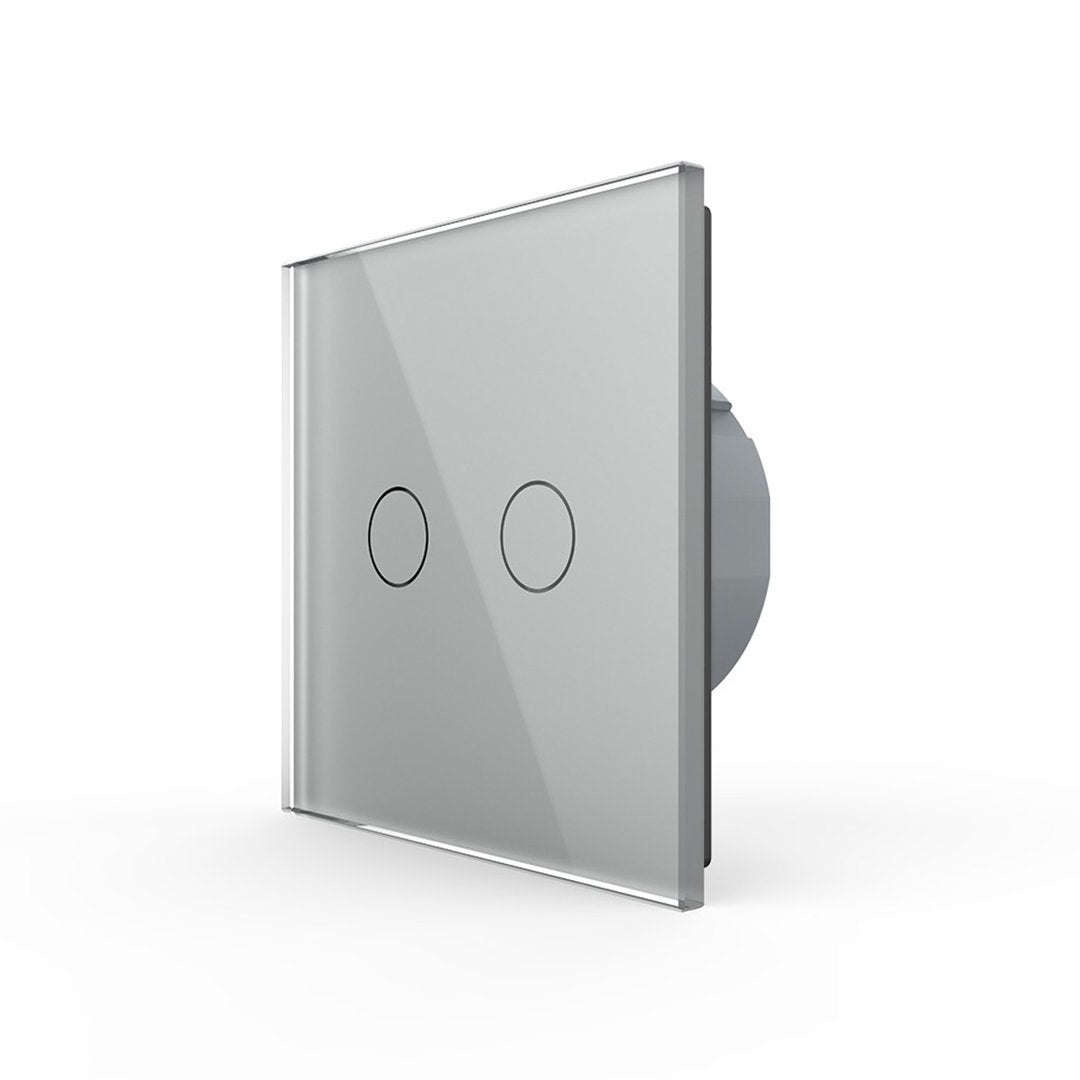 Livolo Touch-Serienwechselschalter Glas in Grau