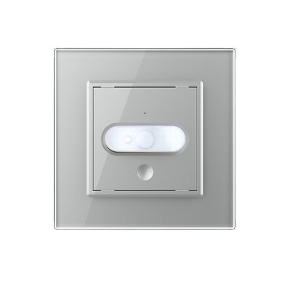 Livolo Bewegungsmelder und Touch-Schalter mit Glasblende in Grau