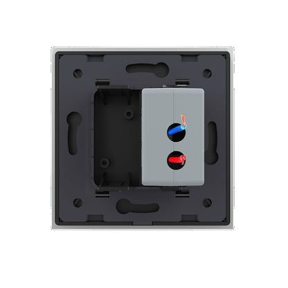 Livolo einfaches, graues USB-Modul mit Glasrahmen