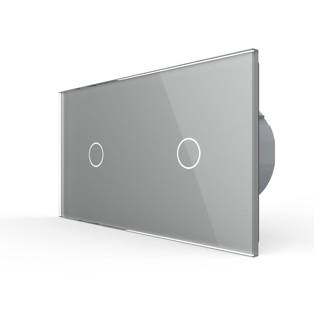 Livolo Kombination aus Dimmer und Lichtschalter in grau