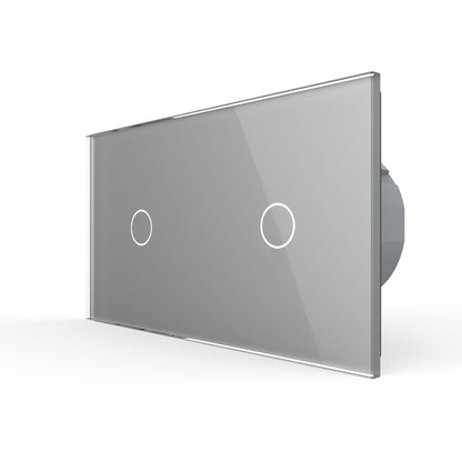 Livolo Kombination aus Dimmer und Lichtschalter in grau