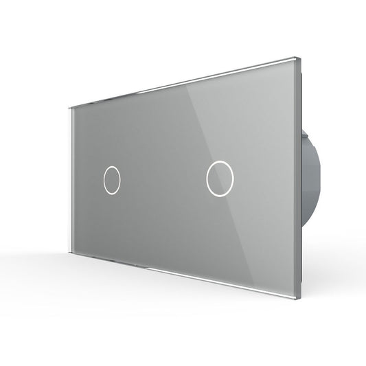 Livolo Kombination aus Dimmer und Lichtschalter in grau
