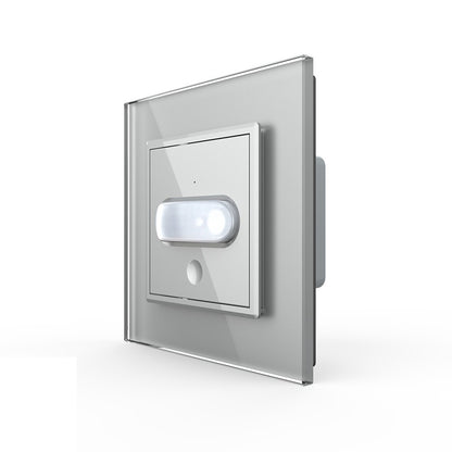 Livolo Bewegungsmelder und Touch-Schalter mit Glasblende in Grau