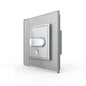 Livolo Bewegungsmelder und Touch-Schalter mit Glasblende in Grau
