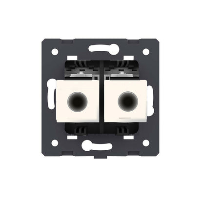 Livolo zweifaches, graues LAN-Modul CAT8 End-Dose