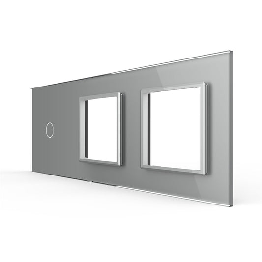 LIVOLO Glasblende für Touch Lichtschalter und Steckdosen in Grau