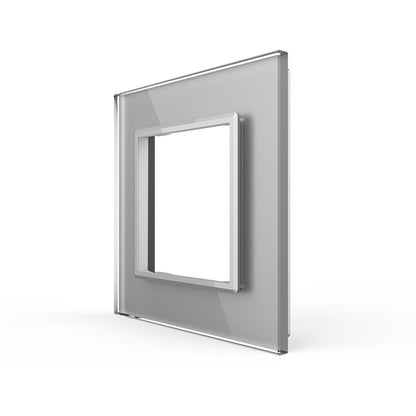 LIVOLO Glasrahmen für Steckdosen in Grau