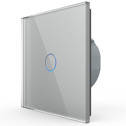 Livolo Touch-Lichtschalter für 12-24V mit Glasblende in Grau