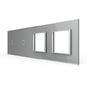 LIVOLO Design Glasrahmen für Lichtschalter und Steckdosen in Grau