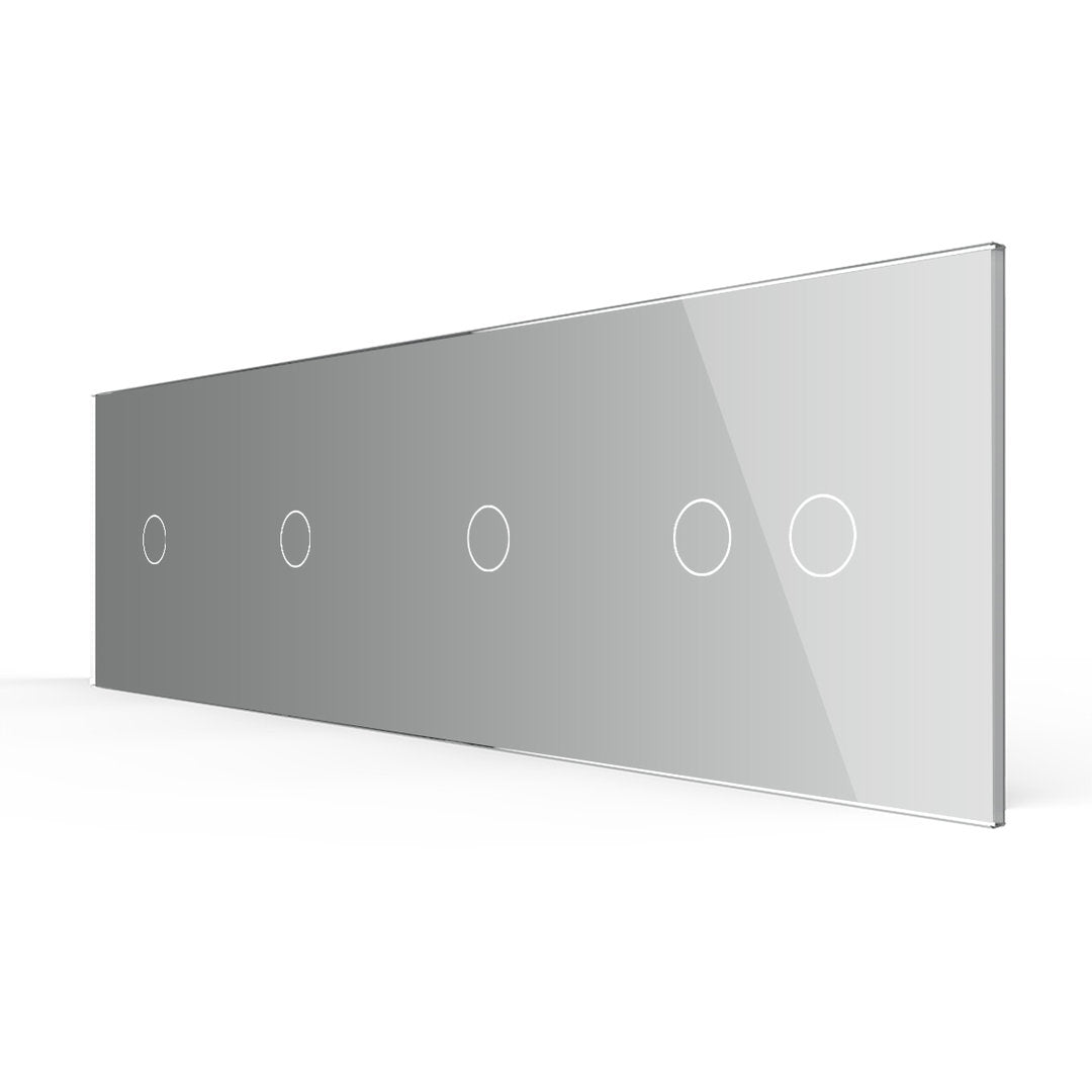 LIVOLO Glasblende für Design Touch Wandschalter in Grau Glas