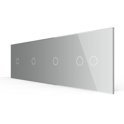 LIVOLO Glasblende für Design Touch Wandschalter in Grau Glas