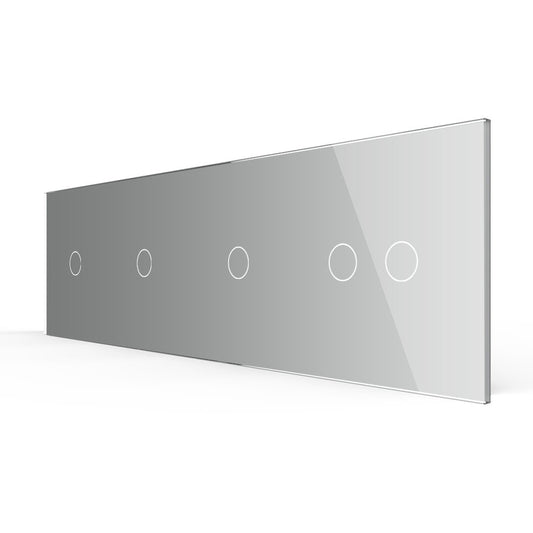 LIVOLO Glasblende für Design Touch Wandschalter in Grau Glas