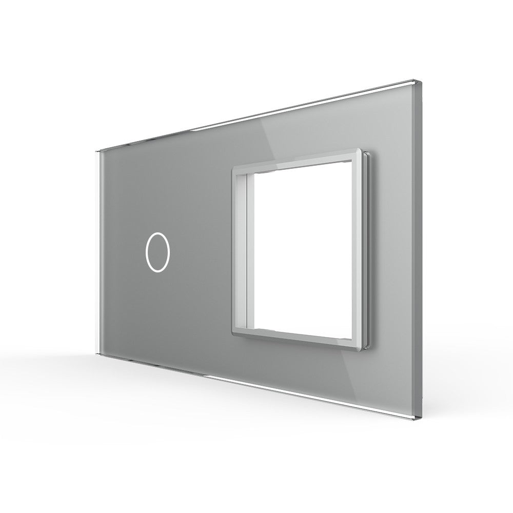 LIVOLO Glasblende für Touch Schalter und Steckdosen in Grau