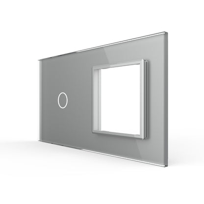LIVOLO Glasblende für Touch Schalter und Steckdosen in Grau