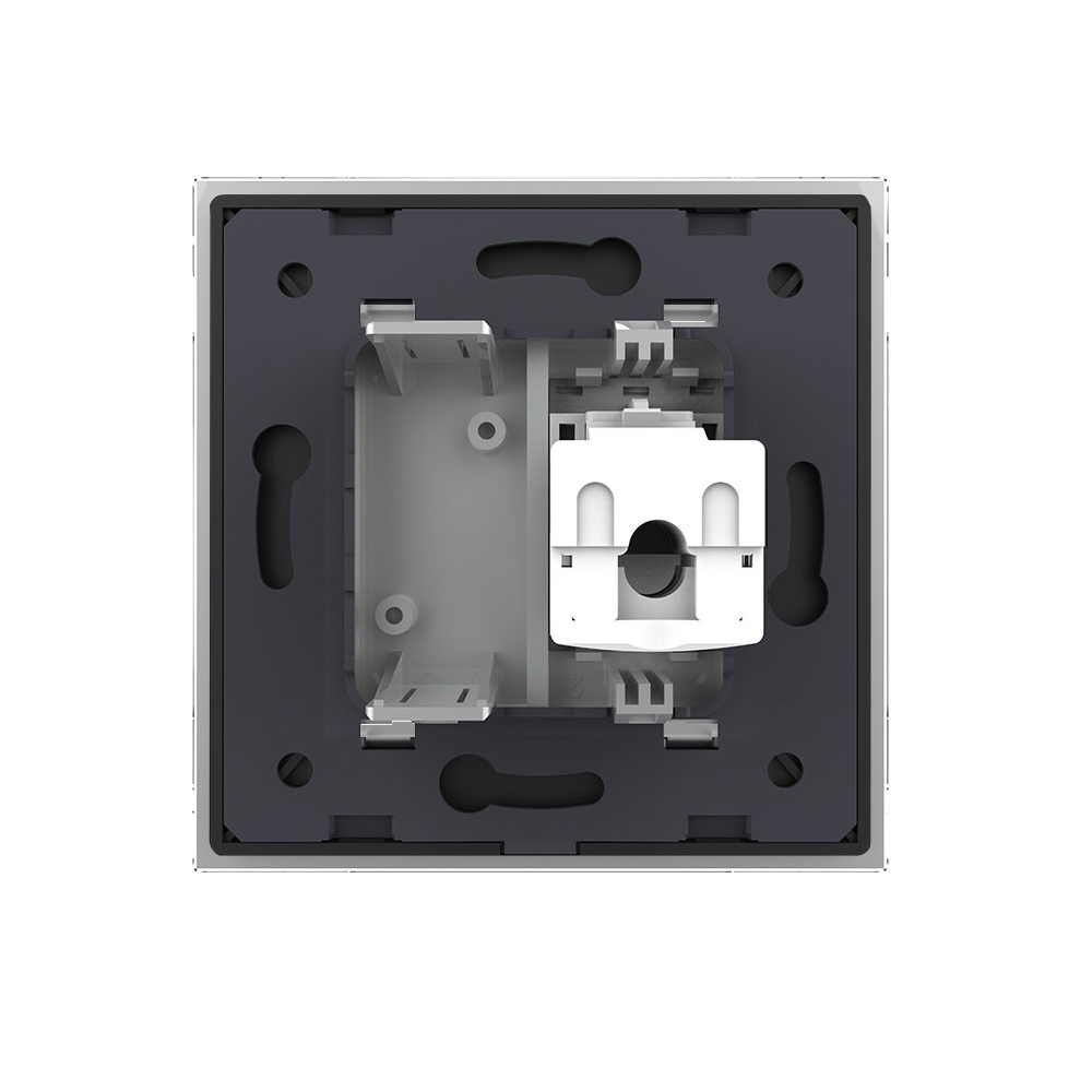 Livolo einfaches, graues LAN-Modul CAT6 mit Glasrahmen
