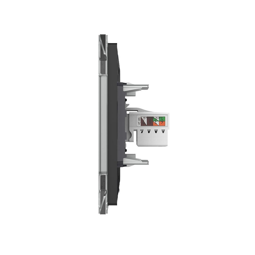 Livolo einfaches, graues LAN-Modul CAT6 mit Glasrahmen