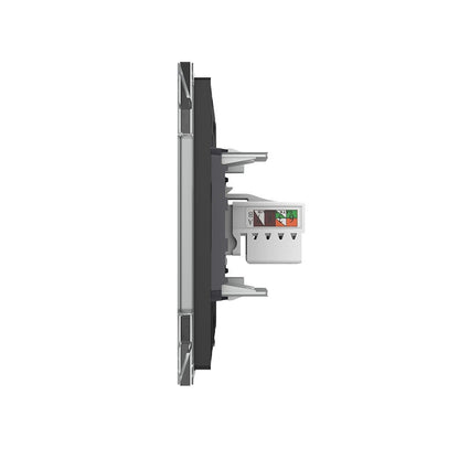 Livolo einfaches, graues LAN-Modul CAT6 mit Glasrahmen