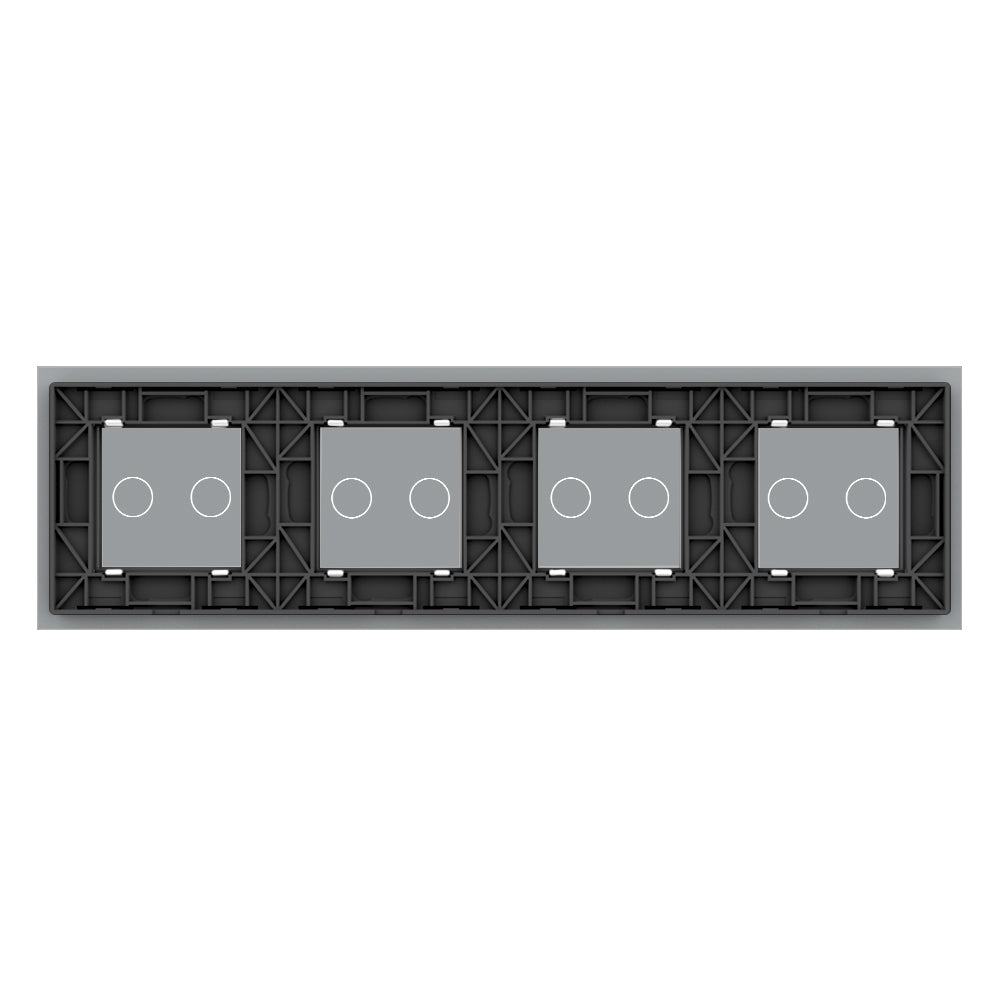 LIVOLO Glasblende für Touch Wandschalter in Grau Glas
