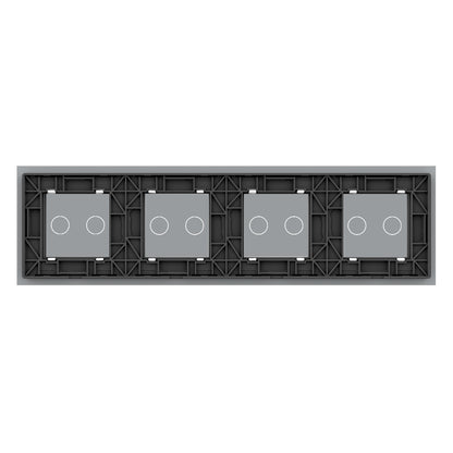 LIVOLO Glasblende für Touch Wandschalter in Grau Glas