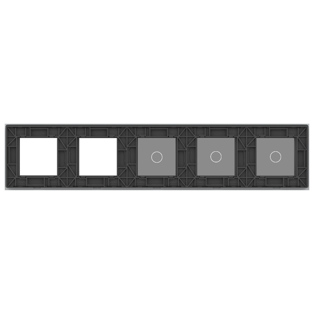 LIVOLO Glasblende für Wandsteckdosen und Touch Lichtschalter in Grau