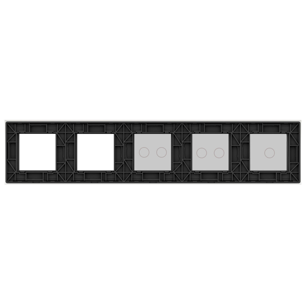 LIVOLO Glasblende für Sensor Lichtschalter und Steckdosen in Grau Glas