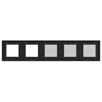 LIVOLO Glasblende für Sensor Lichtschalter und Steckdosen in Grau Glas