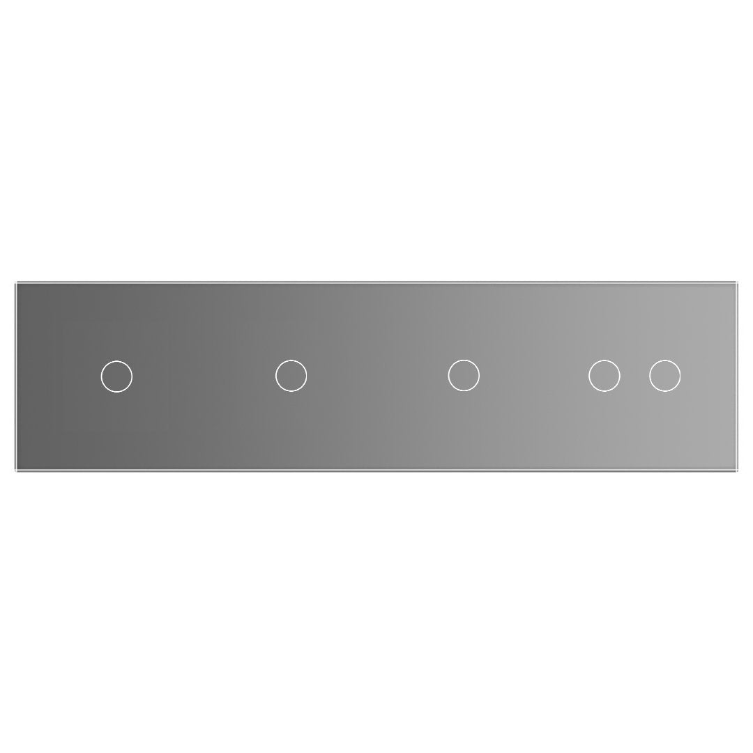 LIVOLO Glasblende für Design Touch Wandschalter in Grau Glas