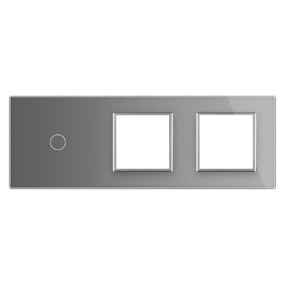 LIVOLO Glasblende für Touch Lichtschalter und Steckdosen in Grau