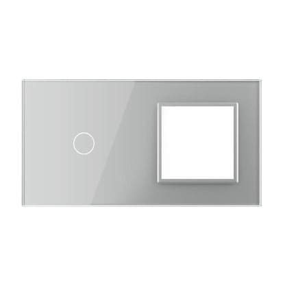 LIVOLO Glasblende für Touch Schalter und Steckdosen in Grau