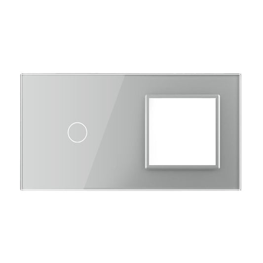 LIVOLO Glasblende für Touch Schalter und Steckdosen in Grau