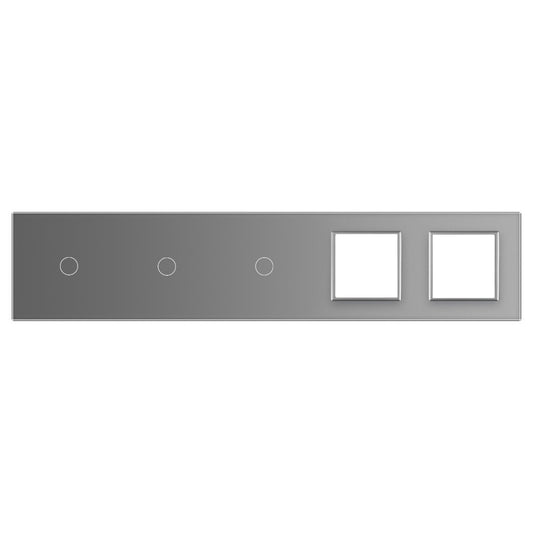 LIVOLO Glasblende für Wandsteckdosen und Touch Lichtschalter in Grau