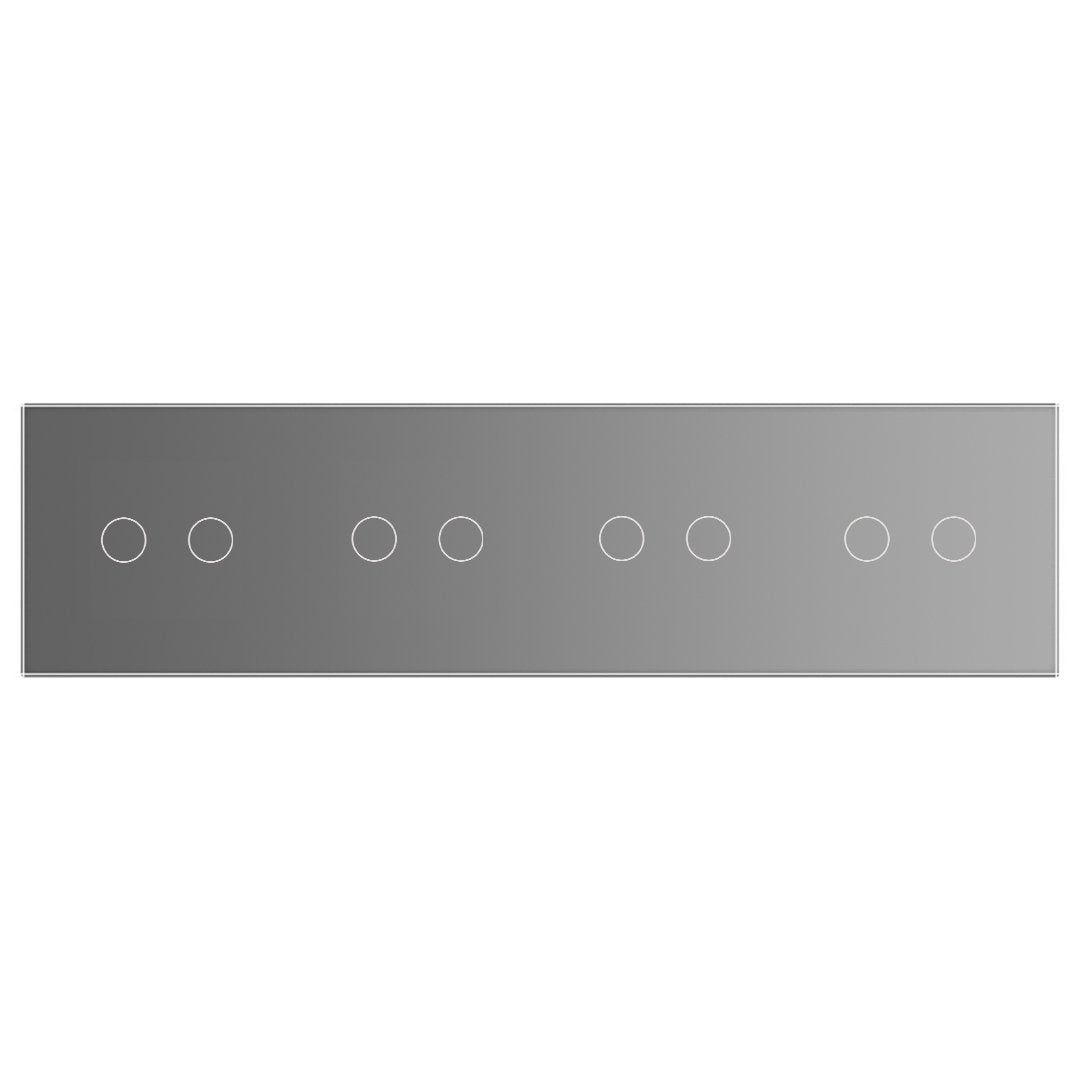 LIVOLO Glasblende für Touch Wandschalter in Grau Glas