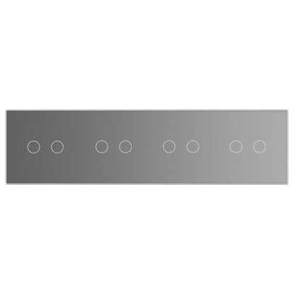 LIVOLO Glasblende für Touch Wandschalter in Grau Glas