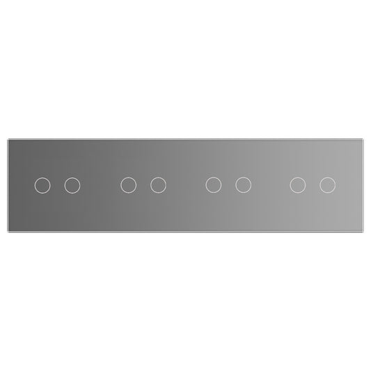 LIVOLO Glasblende für Touch Wandschalter in Grau Glas