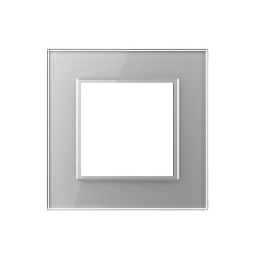 LIVOLO Glasrahmen für Steckdosen in Grau