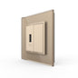 Livolo einfaches, goldenes USB-Modul mit Glasrahmen