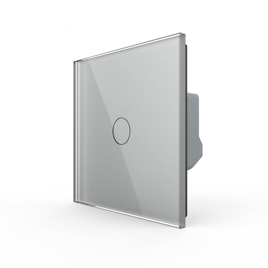 LIVOLO Touch EC Lichtschalter Ein / Aus Glas Grau