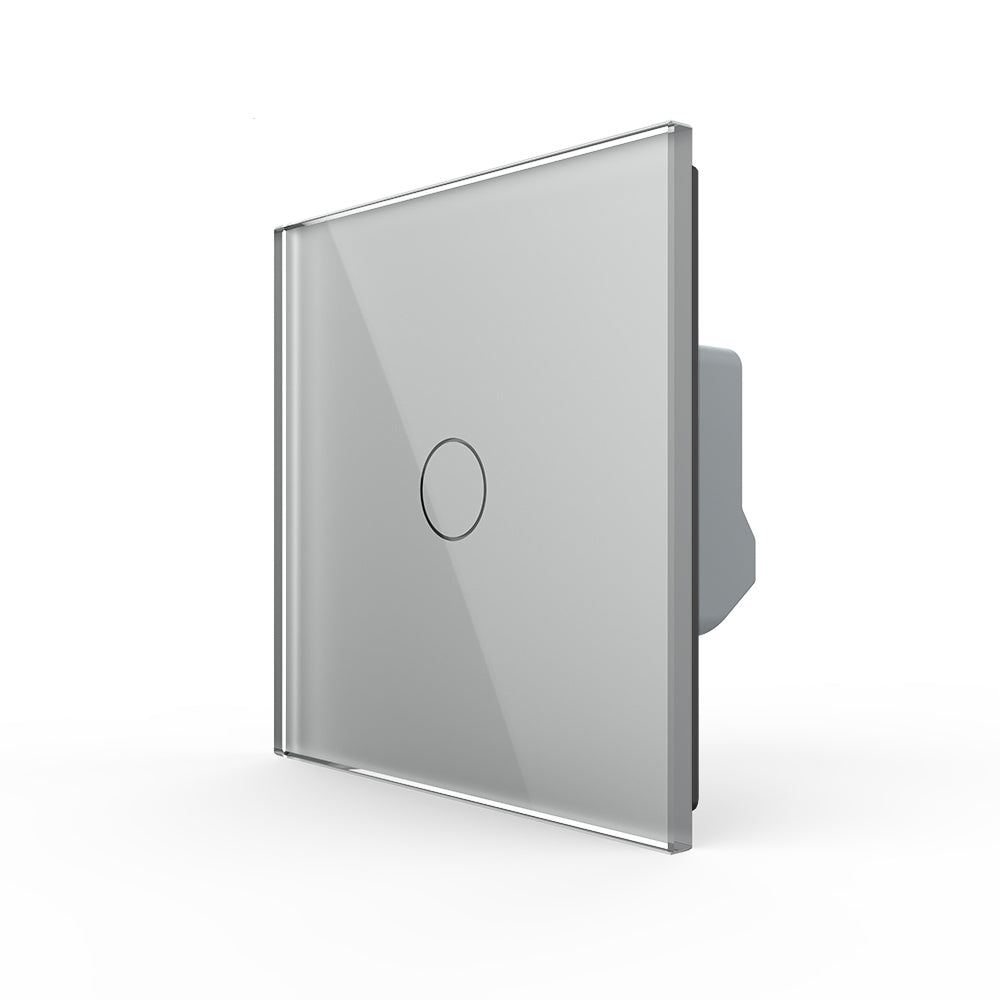 Livolo einfacher, grauer Lichtschalter (Nullleiter erforderlich)