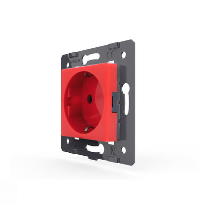 Livolo einfaches Steckdosen-Modul VDE in Rot