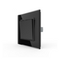 Einfacher Wipp-Taster mit Glasrahmen in schwarz