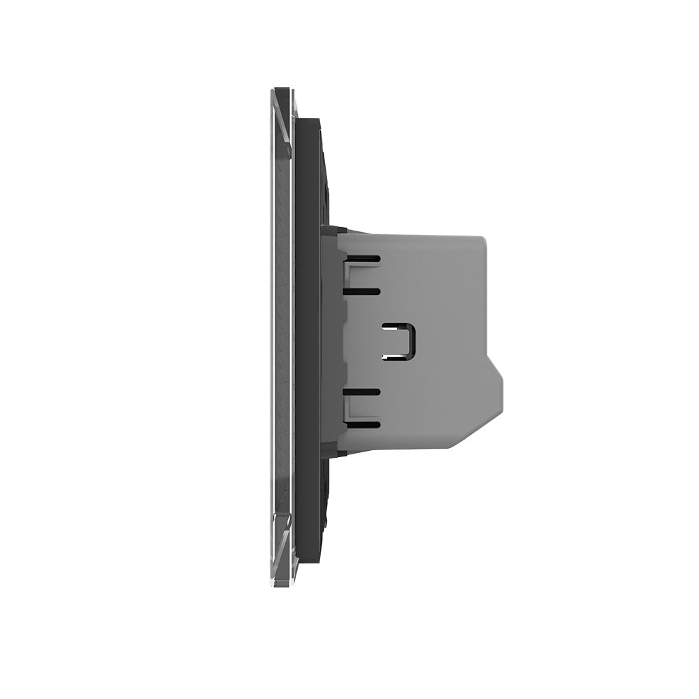 Livolo Dimmer Touch-Lichtschalter Glas in Grau